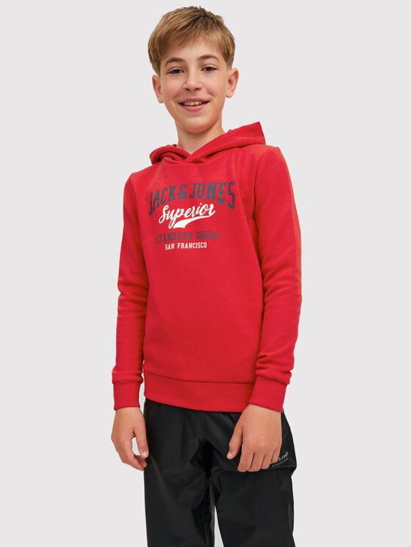 Jack&Jones Junior Jack&Jones Junior Суитшърт Logo 12212287 Червен Regular Fit