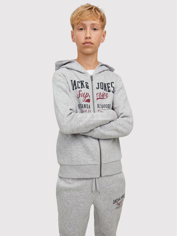 Jack&Jones Junior Jack&Jones Junior Суитшърт Logo 12218049 Сив Regular Fit