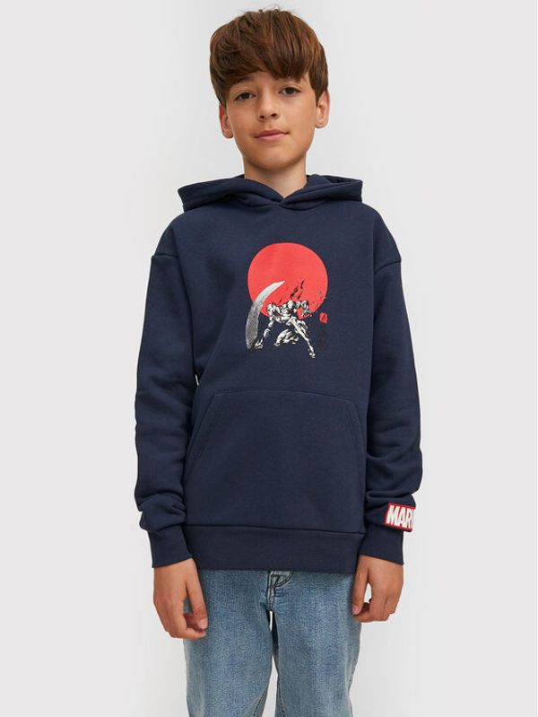Jack&Jones Junior Jack&Jones Junior Суитшърт MARVEL 12217804 Тъмносин Loose Fit