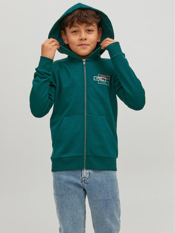 Jack&Jones Junior Jack&Jones Junior Суитшърт Space Logo 12221210 Зелен Regular Fit