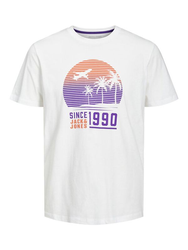Jack&Jones Junior Jack&Jones Junior Тишърт 12225495 Бял Regular Fit
