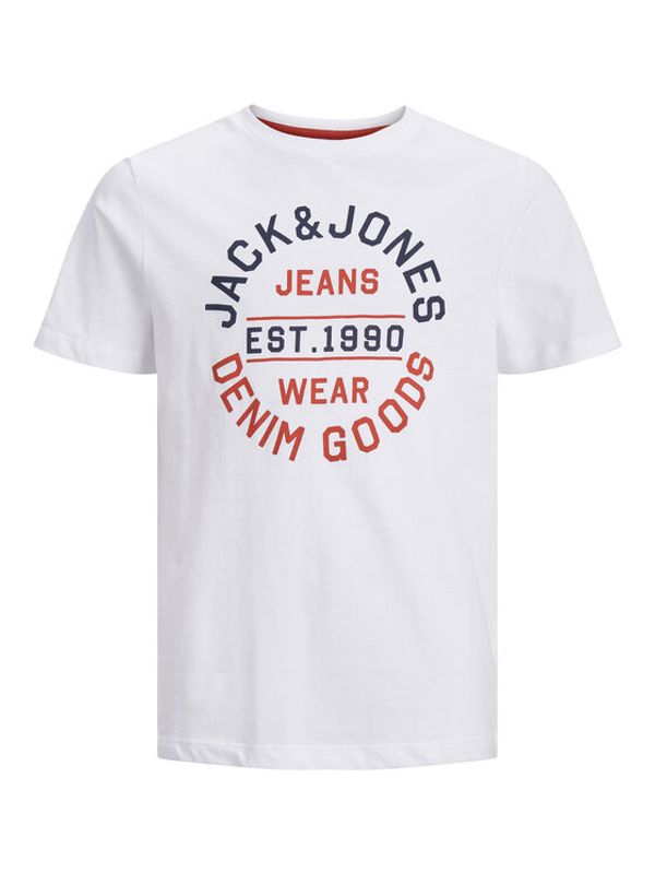 Jack&Jones Junior Jack&Jones Junior Тишърт 12237103 Бял Relaxed Fit