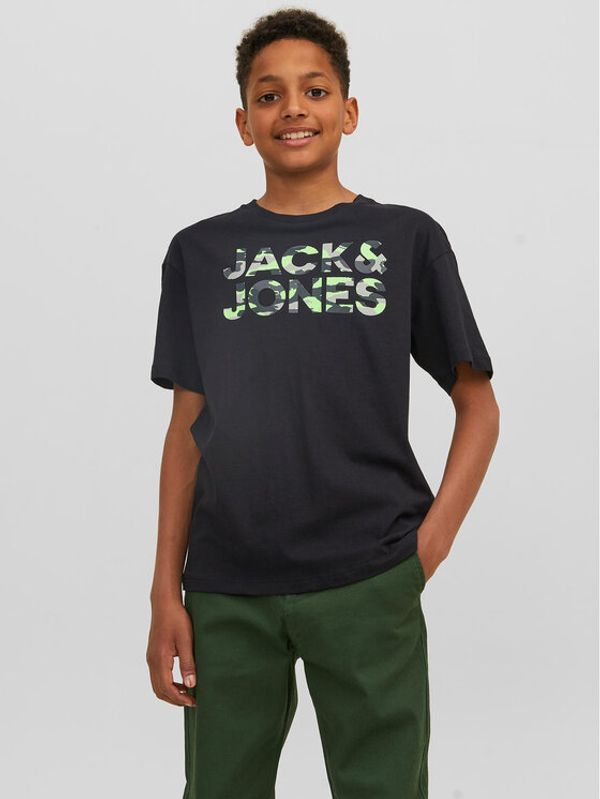 Jack&Jones Junior Jack&Jones Junior Тишърт 12237106 Черен Loose Fit