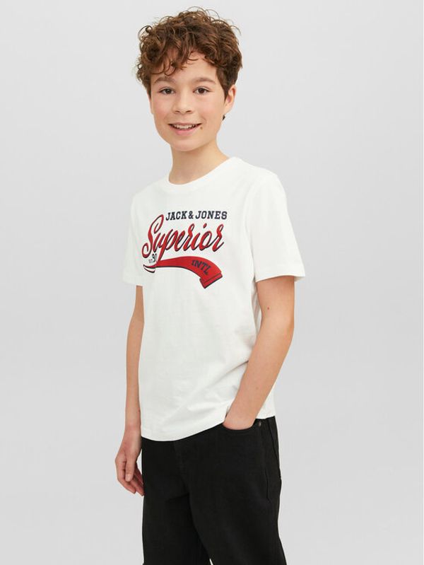 Jack&Jones Junior Jack&Jones Junior Тишърт 12237367 Бял Regular Fit