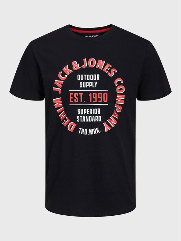 Jack&Jones Junior Jack&Jones Junior Тишърт Andy 12224087 Черен Regular Fit