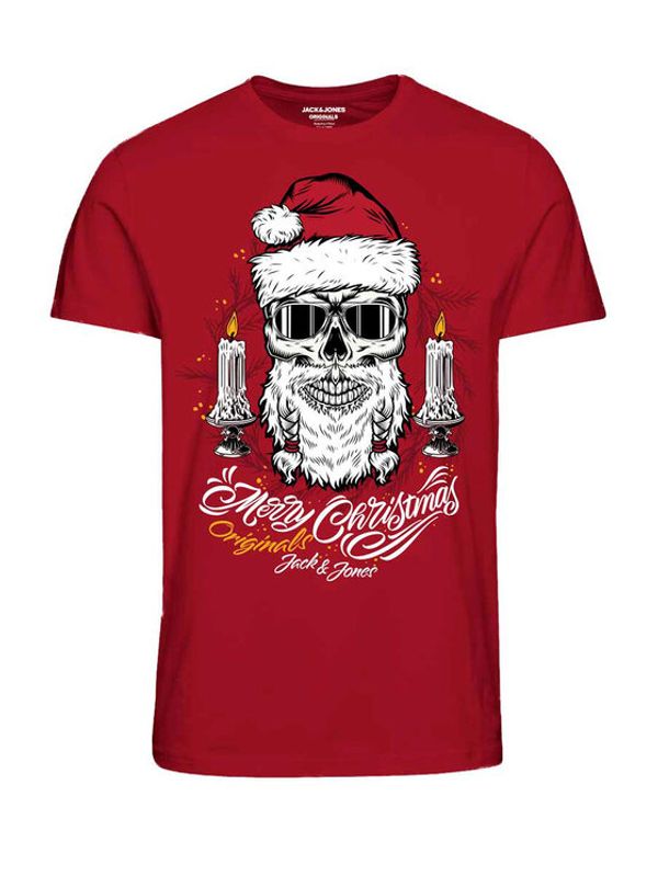 Jack&Jones Junior Jack&Jones Junior Тишърт Claus 12222475 Червен Regular Fit