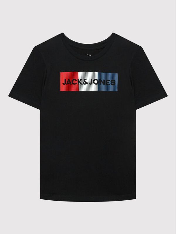 Jack&Jones Junior Jack&Jones Junior Тишърт Corp Logo 12152730 Черен Regular Fit