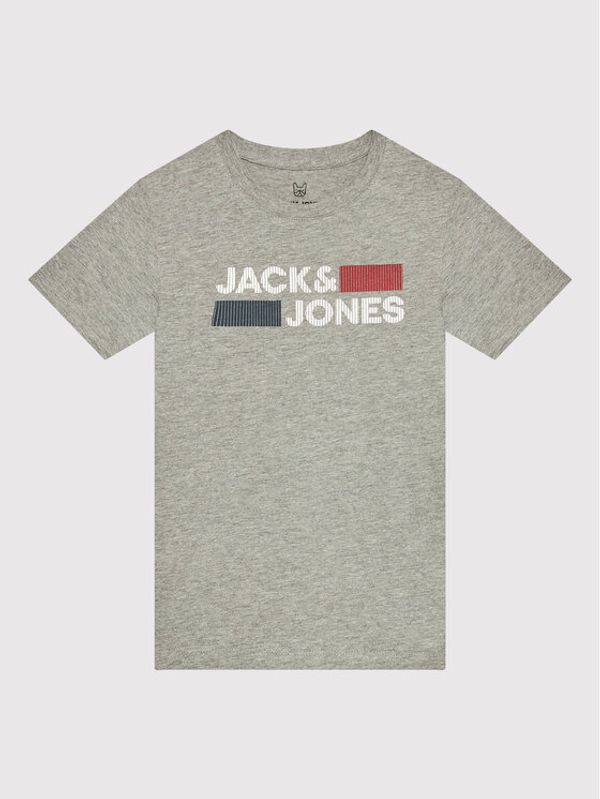 Jack&Jones Junior Jack&Jones Junior Тишърт Corp Logo 12152730 Сив Regular Fit