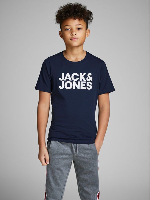 Jack&Jones Junior Jack&Jones Junior Тишърт Corp Logo 12152730 Тъмносин Regular Fit