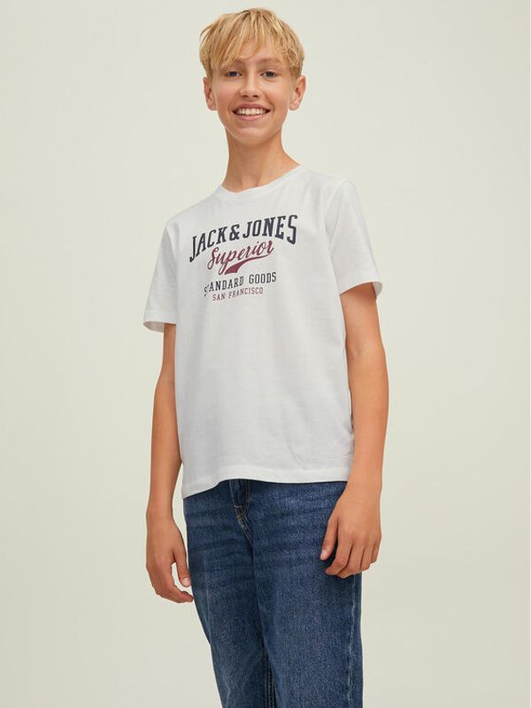 Jack&Jones Junior Jack&Jones Junior Тишърт Logo 12213081 Бежов Regular Fit