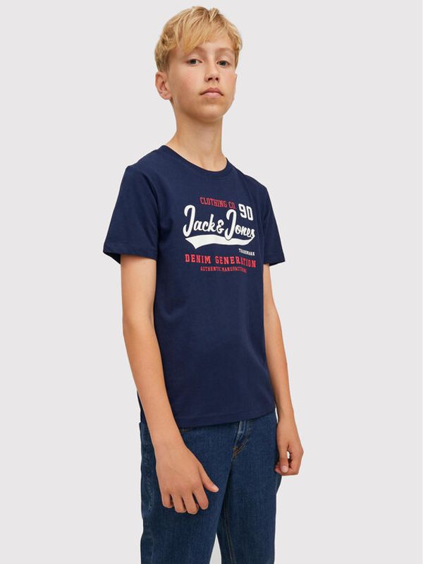 Jack&Jones Junior Jack&Jones Junior Тишърт Logo 12213081 Тъмносин Regular Fit