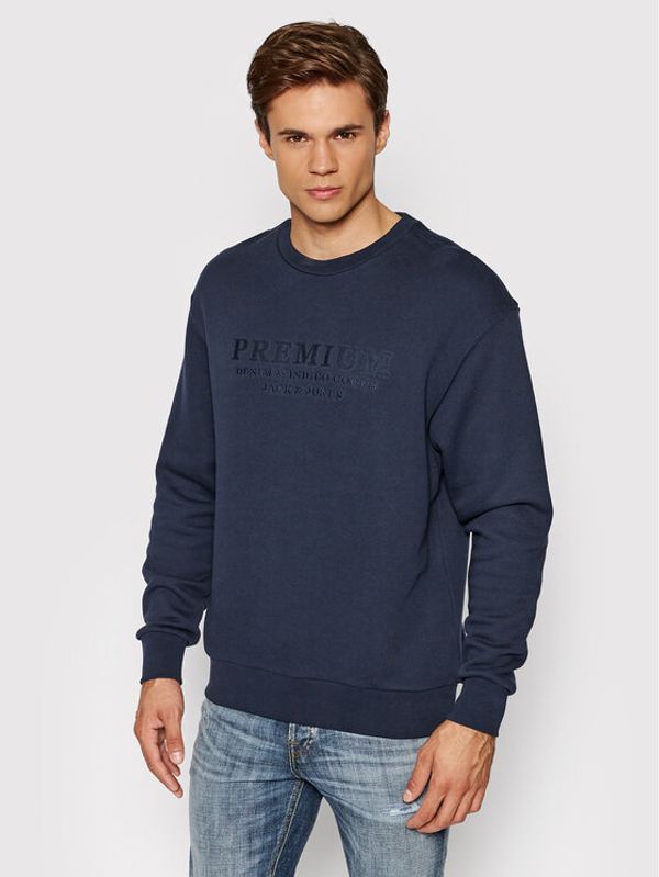 Jack&Jones PREMIUM Jack&Jones PREMIUM Суитшърт Blu Frank 12193779 Тъмносин Regular Fit