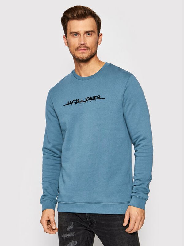 Jack&Jones PREMIUM Jack&Jones PREMIUM Суитшърт Graphic Logo 12197602 Син Regular Fit