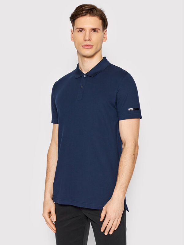 Jack&Jones PREMIUM Jack&Jones PREMIUM Тениска с яка и копчета Blacommute 12204842 Тъмносин Regular Fit