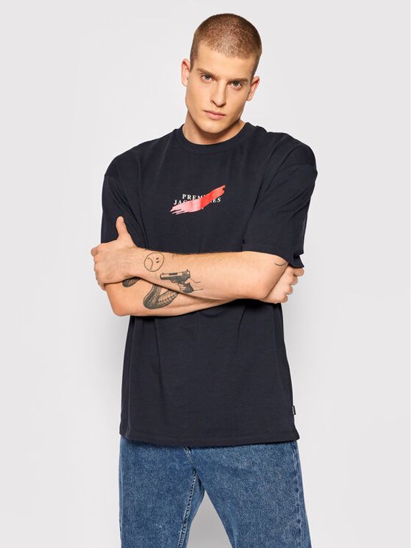 Jack&Jones PREMIUM Jack&Jones PREMIUM Тишърт Blapond 12198357 Тъмносин Relaxed Fit