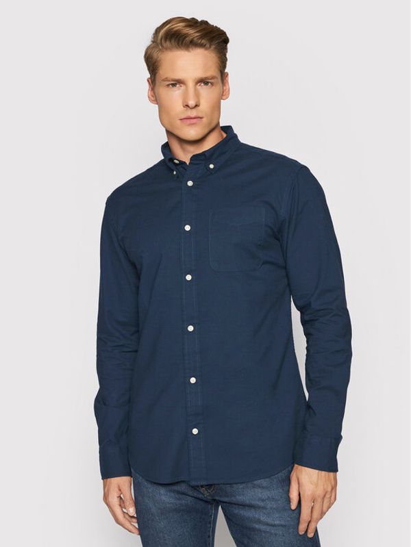 Jack&Jones PREMIUM Jack&Jones Риза Rblubrook Oxford 12192150 Тъмносин Slim Fit