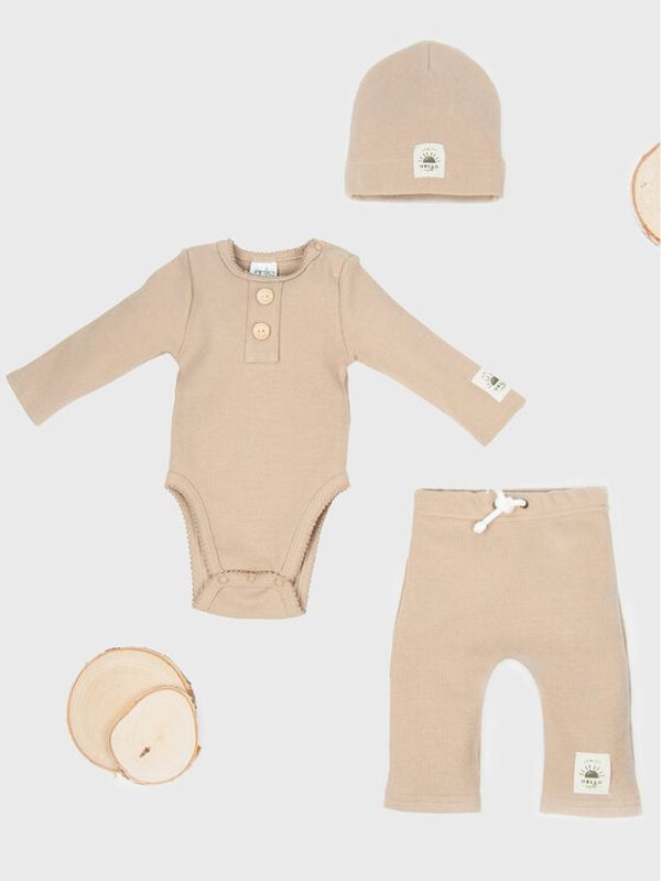 Jamiks Jamiks Комплект боди и панталон Ariel I JZF350 Бежов Regular Fit