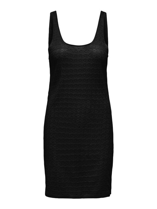 JDY JDY Плетена рокля 15291384 Черен Tight Fit