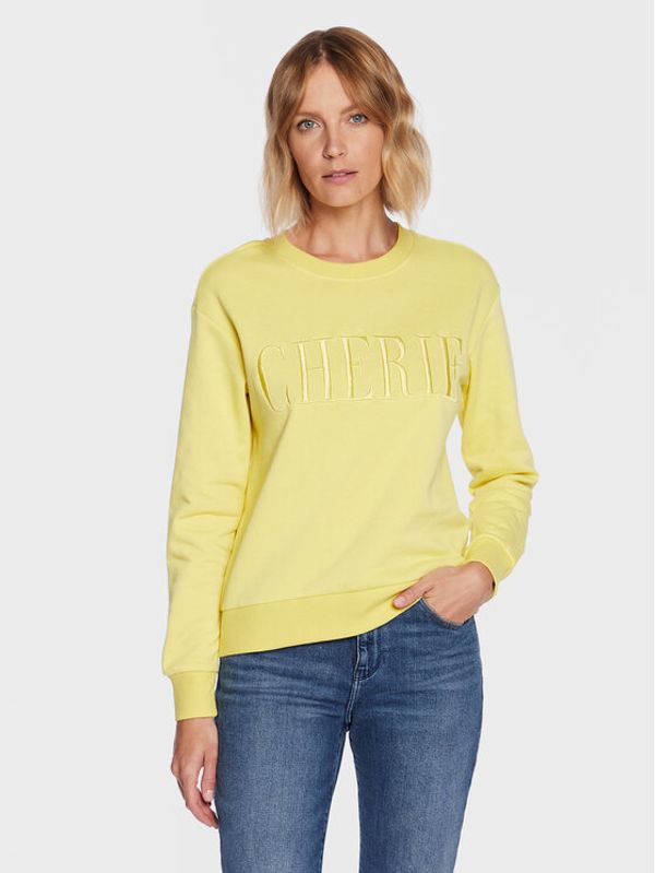 JDY JDY Суитшърт Paris 15221015 Жълт Regular Fit