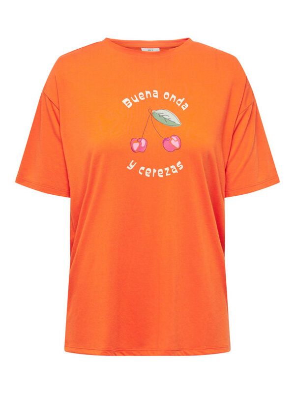 JDY JDY Тишърт 15286245 Оранжев Loose Fit