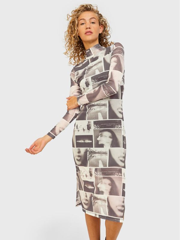 JJXX JJXX Ежедневна рокля Ohala 12218643 Сив Slim Fit