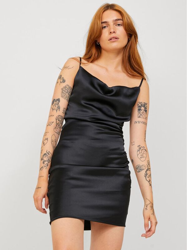 JJXX JJXX Коктейлна рокля Rosa 12220248 Черен Slim Fit