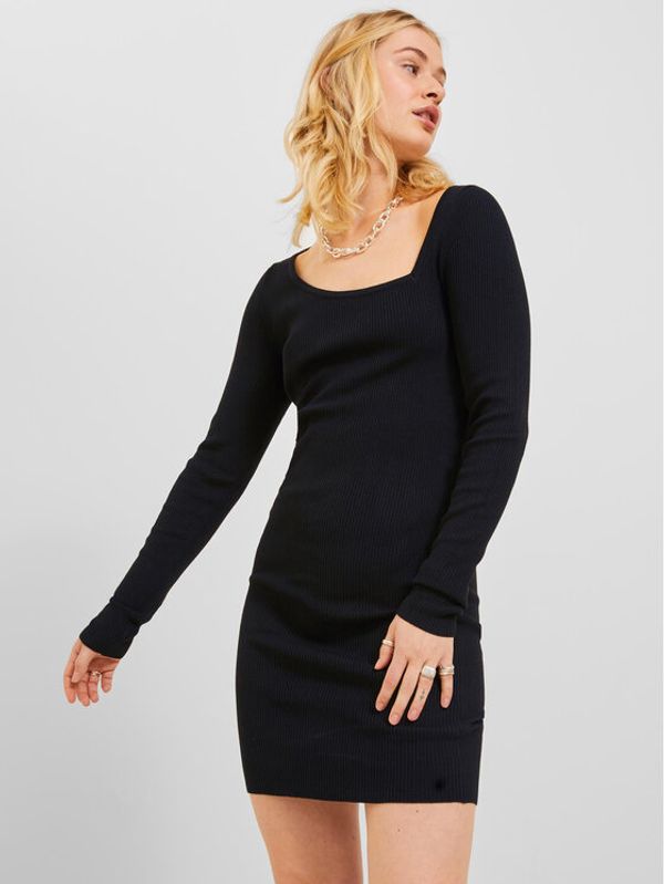 JJXX JJXX Плетена рокля 12243111 Черен Tight Fit
