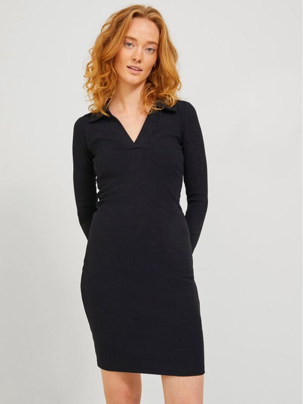 JJXX JJXX Плетена рокля Aspen 12222149 Черен Tight Fit