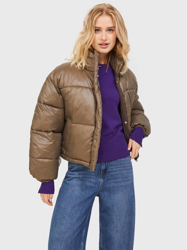 JJXX JJXX Пухено яке Beany Shine 12214675 Зелен Regular Fit