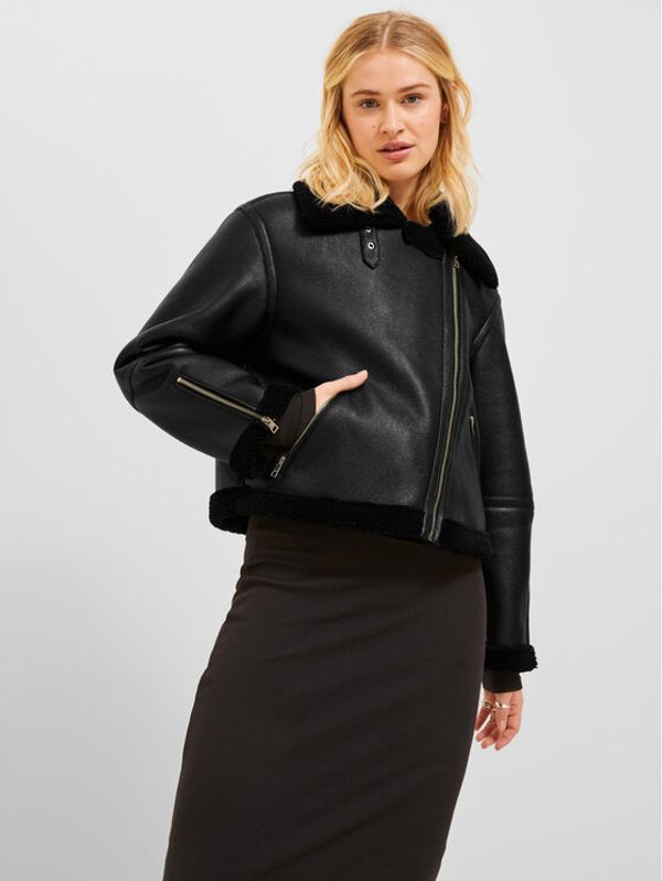 JJXX JJXX Яке от имитация на кожа 12238431 Черен Regular Fit