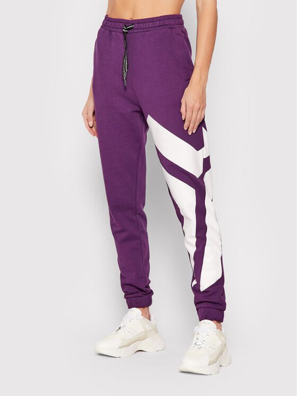 John Richmond John Richmond Долнище анцуг Tutilk UWA21014PA Виолетов Relaxed Fit