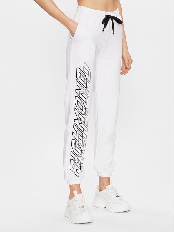 John Richmond John Richmond Долнище анцуг UWP23033PA Бял Modern Fit