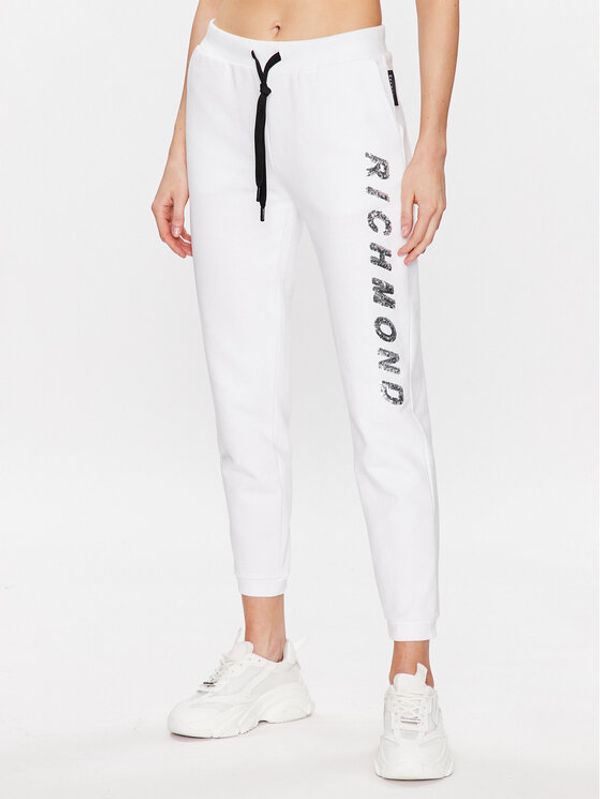 John Richmond John Richmond Долнище анцуг UWP23044PA Бял Classic Fit