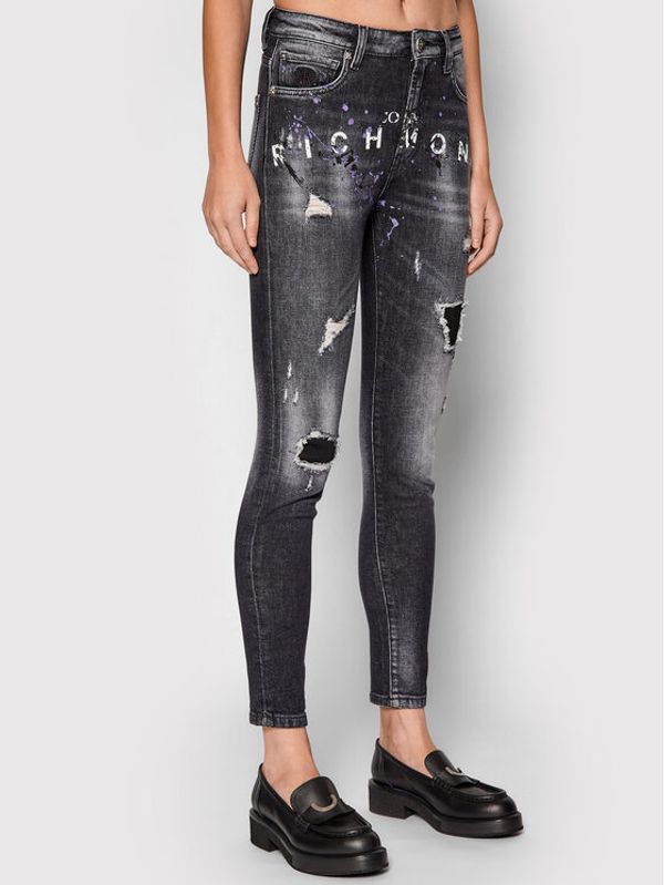 John Richmond John Richmond Дънки Munax RWA21158JE Сив Skinny Fit