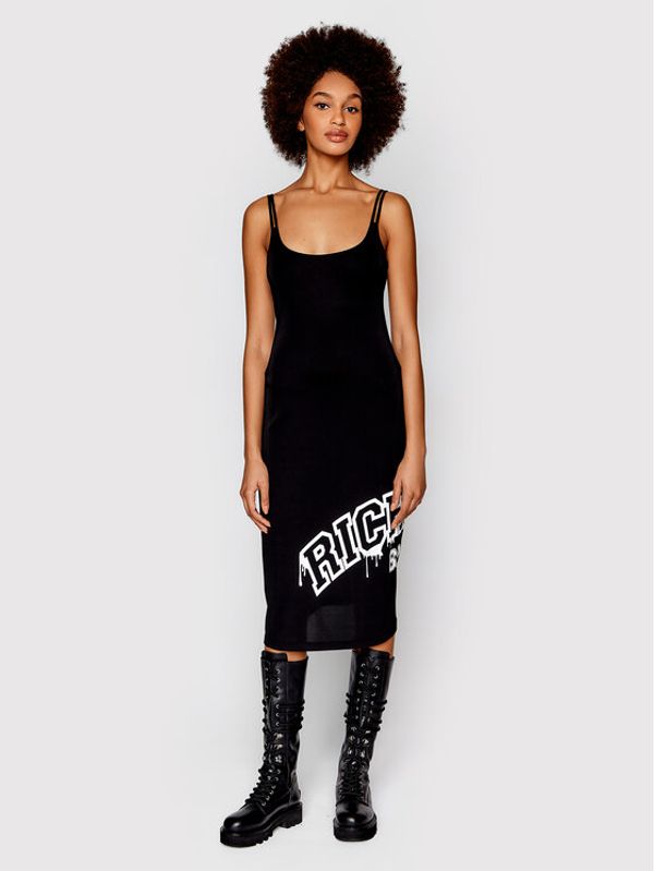 John Richmond John Richmond Лятна рокля UWP22088VE Черен Slim Fit