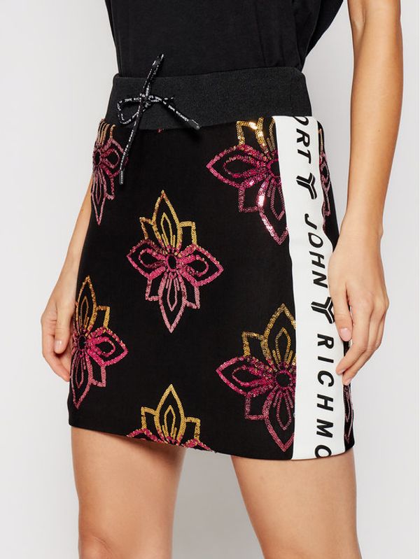 John Richmond John Richmond Мини пола Fleece Levski UWP21065GO Черен Regular Fit