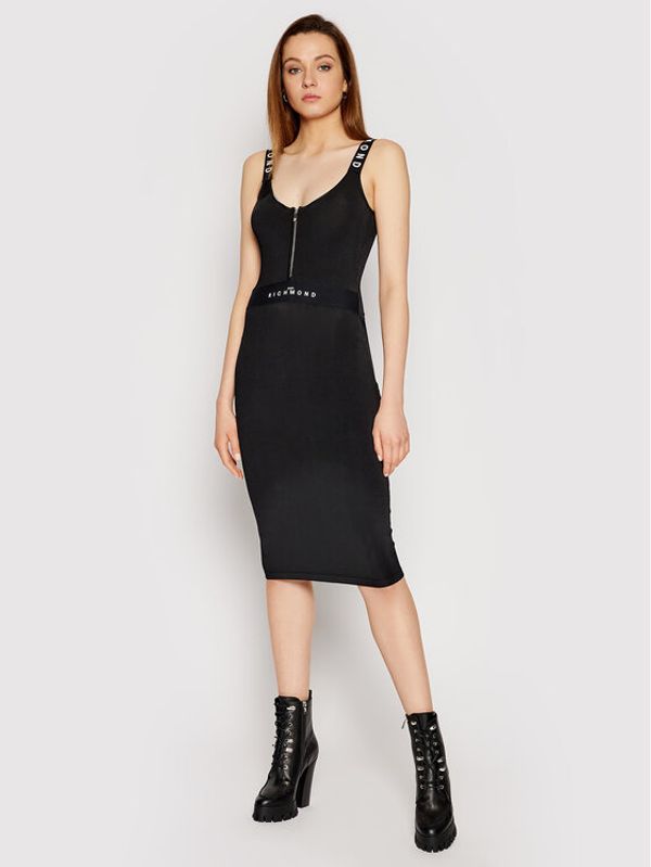 John Richmond John Richmond Плетена рокля Arkie RWP21023VE Черен Slim Fit