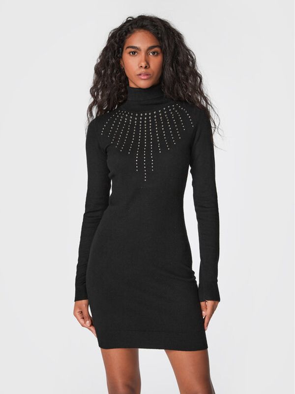 John Richmond John Richmond Плетена рокля Nitrel RWA22323VE Черен Slim Fit