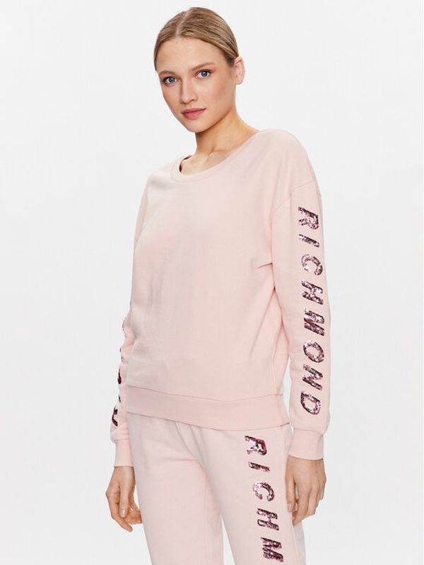 John Richmond John Richmond Суитшърт UWP23045FE Розов Modern Fit