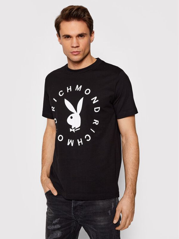 John Richmond John Richmond Тишърт Lonies HMP22141TS Черен Regular Fit