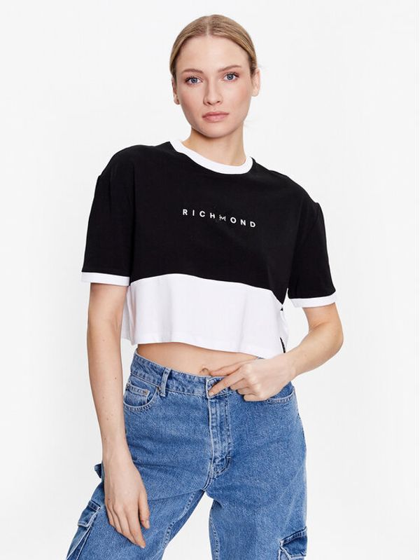 John Richmond John Richmond Тишърт UWP23017TS Черен Cropp Fit