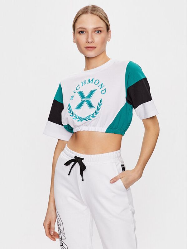 John Richmond John Richmond Тишърт UWP23125TS Бял Cropp Fit