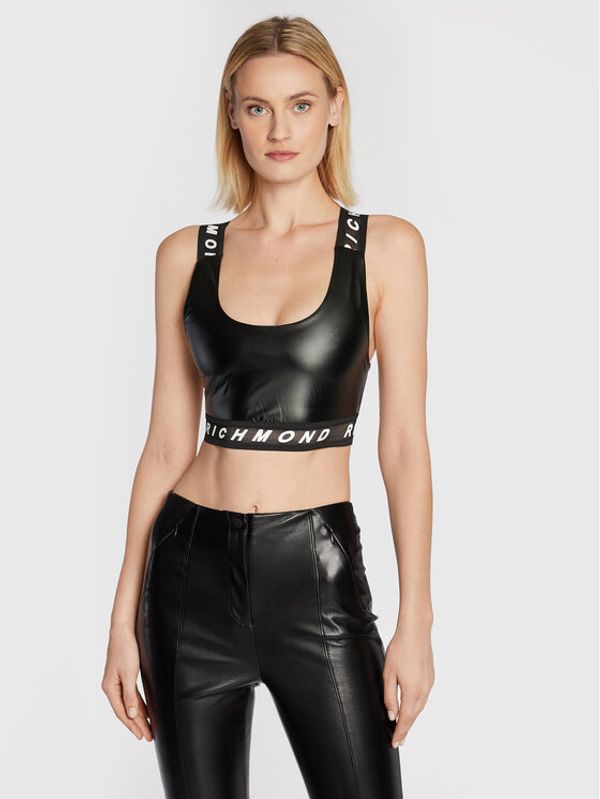 John Richmond John Richmond топ Fitness UWA22053TO Черен Regular Fit