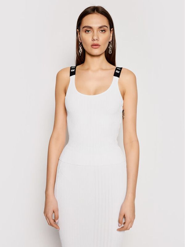 John Richmond John Richmond топ Siglet Sturghis RWP21037CN Бял Slim Fit