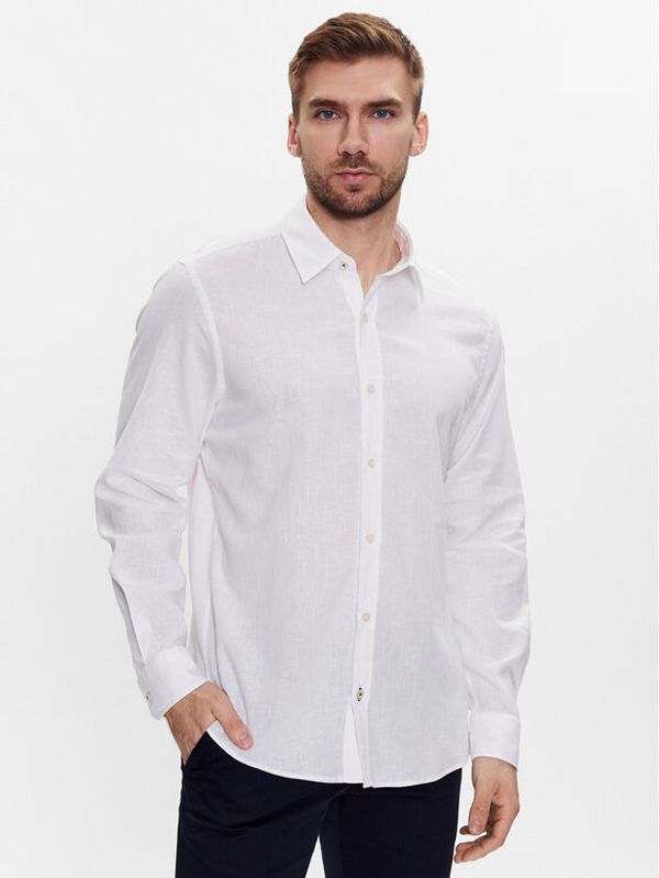 JOOP! Jeans JOOP! Jeans Риза 30036488 Бял Regular Fit