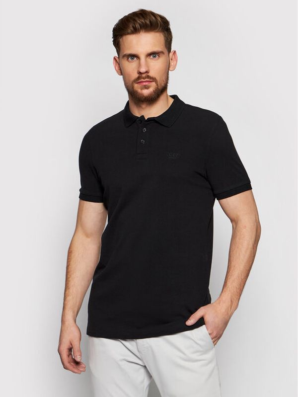 JOOP! Jeans JOOP! Jeans Тениска с яка и копчета 15 Jjj-01Beeke 30025783 Черен Regular Fit