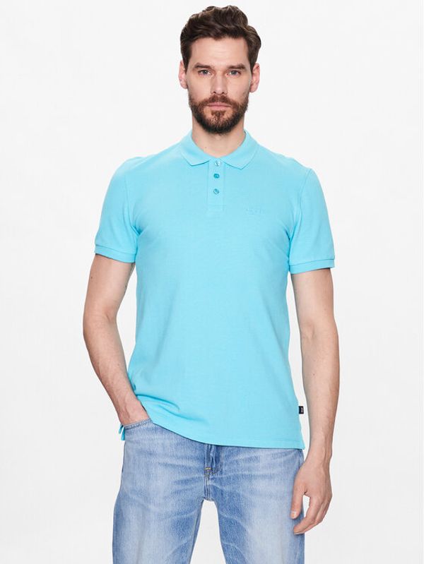 JOOP! Jeans JOOP! Jeans Тениска с яка и копчета 30025783 Син Modern Fit