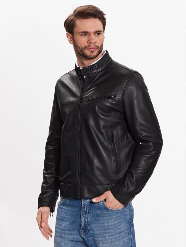 JOOP! JOOP! Кожено яке 80000248 Черен