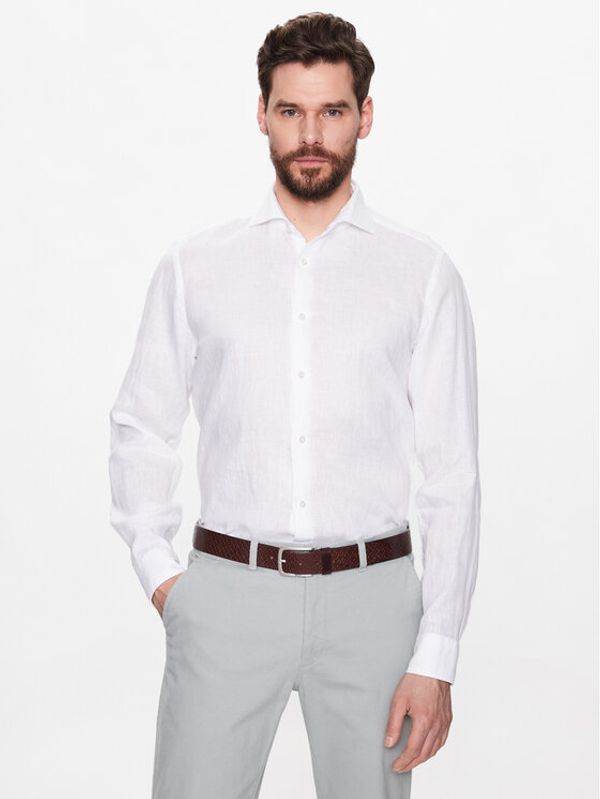 JOOP! JOOP! Риза JSH-146PAI-W 30036138 Бял Slim Fit