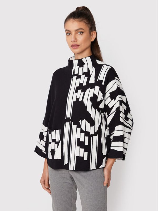 Joseph Ribkoff Joseph Ribkoff Пуловер 223948 Черен Relaxed Fit